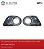 Car Fog Lamp Spot Light Pair Chrome Cover Frame Fortuner 2008-2011