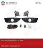 Car Front Fog Lamps Kit Lancer 2012-2016 With Cables & Switch, Black Frame, Clear Lens 2Pcs/Set
