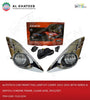 AutoTech Car Front Fog Lamp Kit Camry 2012-2014 With Wires & Switch, Chrome Frame, Clear Lens, 2Pcs/Set