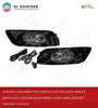 Car Front Fog Lamp Kit Civic 2012 With Wires & Switch, H11 12V/55W, Black Frame, Clear Lense, 2Pcs/Set