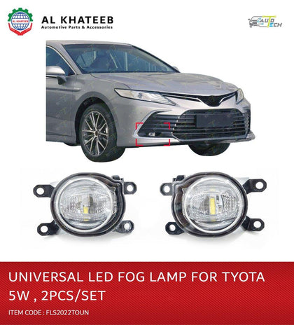 AutoTech Toyota Universal Car AutoTech Fog Lamp 5W, 2Pcs/Set Black