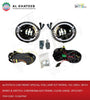 Car Front Special Fog Lamp Kit Patrol Y61 2005+ With Wires & Switch, Chrome&Black Frame, Clear Lense, 2Pcs/Set