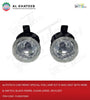 Car Front Special Fog Lamp Kit D-Max 2007 With Wire & Switch, Black Frame, Clear Lense, 2Pcs/Set