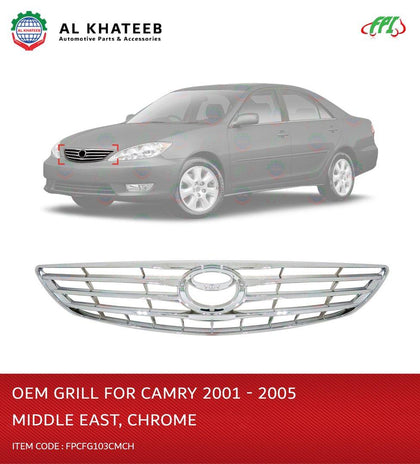 Al Khateeb Chrome OEM Grille For Camry 2001-2005, Middle East