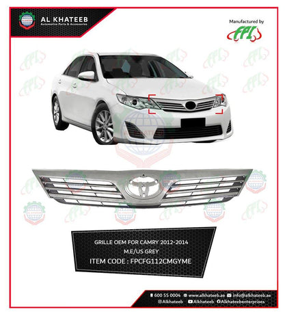 Al Khateeb OEM Front Grille Camry 2012-2014 Middle East/Us, Gray