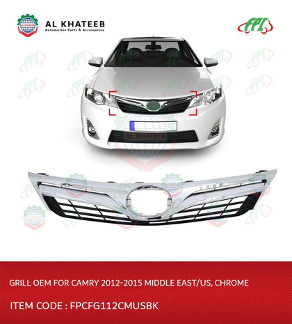 Al Khateeb OEM Front Grille Camry 2012-2014 Middle East/Us, Chrome