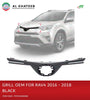 Front Grille Rav4 2016-2018, ABS Black