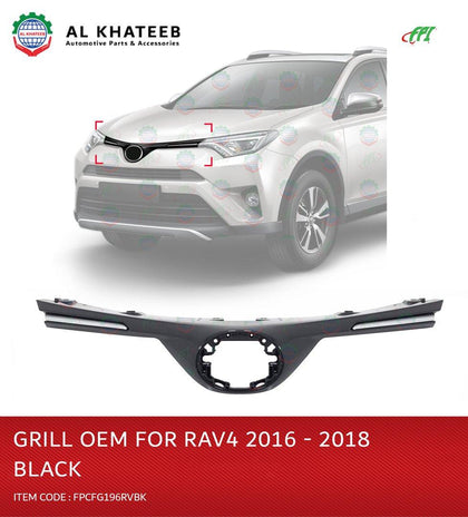 Al Khateeb Front Grille Toyota Rav4 2016-2018, ABS Black