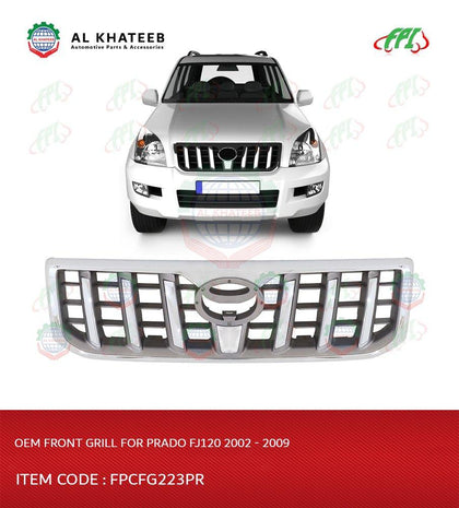 Al Khateeb FPI Car Front OEM Style Grille Prado FJ120 2002-2009 Chrome