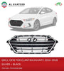 Fpi Car Front Grille Oem Elantra/Avante 2016-2018, Silver+Black