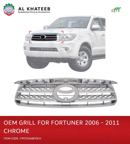 Al Khateeb FPI OEM Car Front Grille Chrome Fortuner 2006-2011