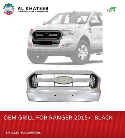 Al Khateeb FPI OEM Car Front Grille Ranger 2015+ Black
