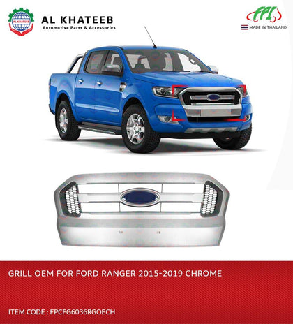 GRILL OEM FOR RANGER 2015+ CHROME