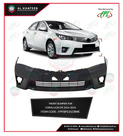 Al Khateeb FPI Front Bumper For Corolla & Altis 2014-2016 With Bumper Finisher, Middle East