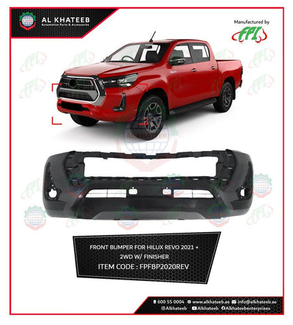 Al Khateeb FPI Front Bumper For Hilux Revo 2021+ 2Wd With Finisher