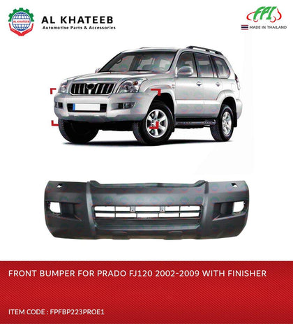 FRONT BUMPER FOR PRADO FJ120 2002-09 W/ FINISHER