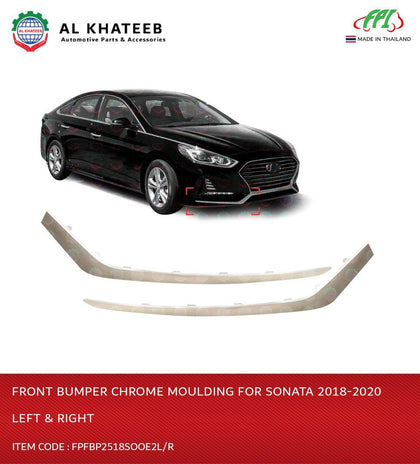 FRONT BUMPER MOULDING SONATA CHROME LH