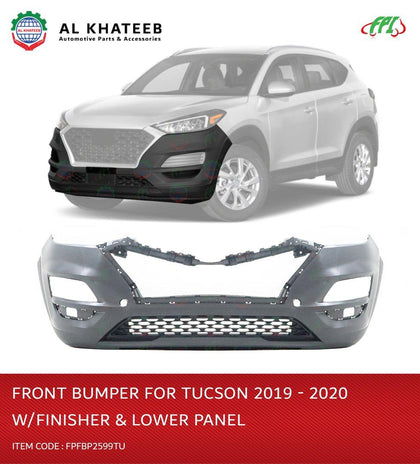 Al Khateeb FPI Front Bumper With Finisher And Lower Panel For Tucson 2019-2020