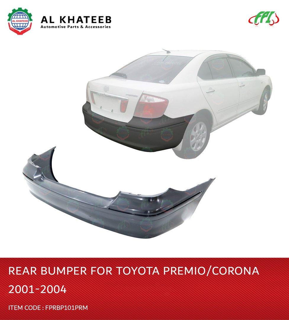 Al Khateeb FPI Car Rear Bumper Premio/Corona 2001-2004, ABS No Paint