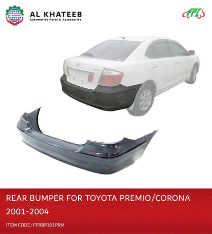 Al Khateeb FPI Car Rear Bumper Premio/Corona 2001-2004, ABS No Paint
