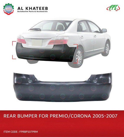 Al Khateeb FPI Car Rear Bumper Premio/Corona 2005-2007, ABS No Paint