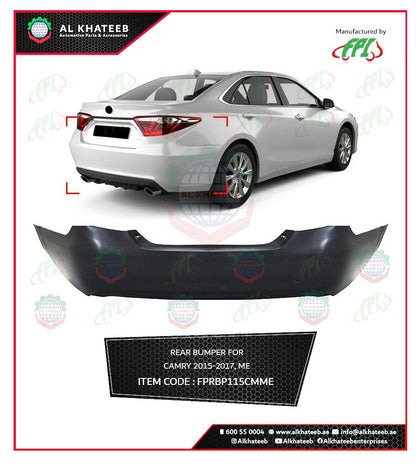 Al Khateeb FPI Car Rear Bumper Camry 2015-2017, ABS No Paint,Middle East Version