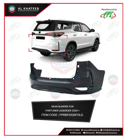 Al Khateeb FPI Car Rear Bumper Fortuner Legender 2020+, ABS No Paint