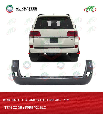 Al Khateeb Fpi Car Rear Bumper Land Cruiser Fj200 2016-2021, Abs No Paint