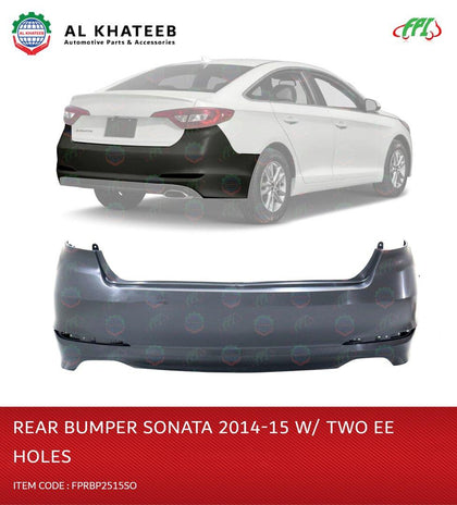 Al Khateeb ABS Car Rear Bumper With Two Ee Holes Sonata 2014-2015