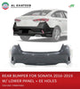 FPI Car Rear Bumper With Lower Panel Sonata 2016-2018, ABS No Paint