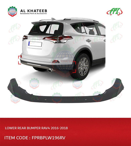 Al Khateeb FPI Car Rear Bumper Rav4 2016-2018, ABS No Paint