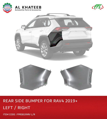 Al Khateeb FPI Car Rear Bumper Panel Corner Rav4 2018+ Right, ABS No Paint