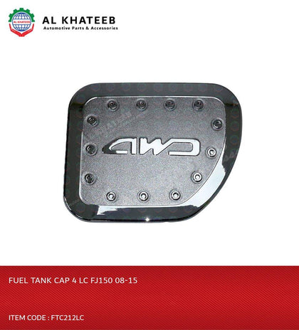 Al Khateeb Fuel Tank Cap Cover Panel Gas Box Cover Chrome Car Styling Accessories Prado FJ150 2008-2015