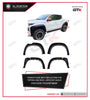 GTK 4Pcs/Set Black Fender Flare With Reflectors For Triton L200 2019+