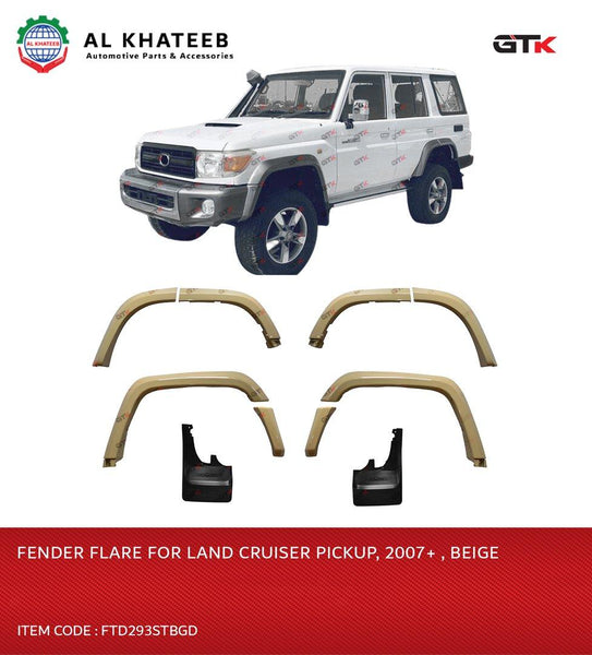 Car Front & Rear Fender Flares Trim Land Cruiser Pickup FJ79 2007-2025