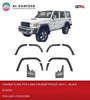 GTK Fender Flare With Mud Flap For Land Cruiser FJ76 2007+, Glossy Black