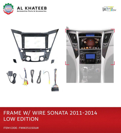 AutoTech Car Center Console Navigation Frame With Wire, Low Edition Sonata 2011-2014