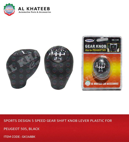 Sports Design 5 Speed Gear Shift Knob Lever Plastic For 505, Black