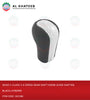 Al Khateeb W202 C-Class 5-6 Speed Gear Shift Knob Lever Shifter, Black+Chrome