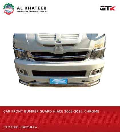 GTK Car Front Bumper Guard Hiace 2008-2014, Chrome