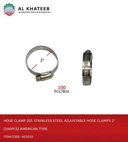 Al Khateeb Hose Clamp 201 Stainless Steel Adjustable Hose Clamps 2