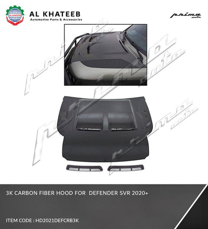 HOOD FOR  LR-DEFENDER SVR 2020+ CARBON 3K