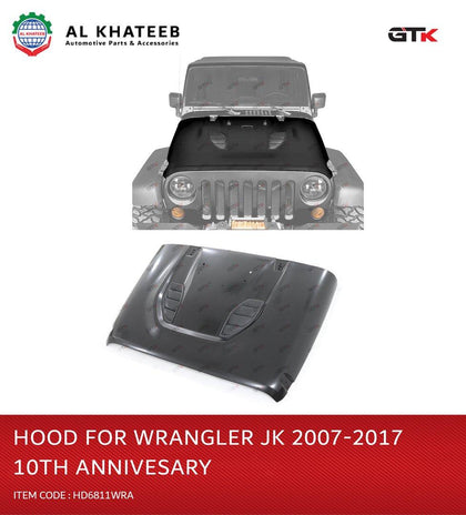 GTK Hood For Wrangler Jk 2007-2017, 10Th Anniversaty