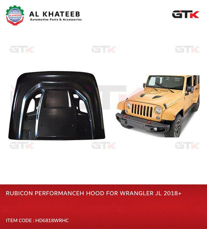 Rubicon Performanceh Hood For Wrangler Jl 2018+