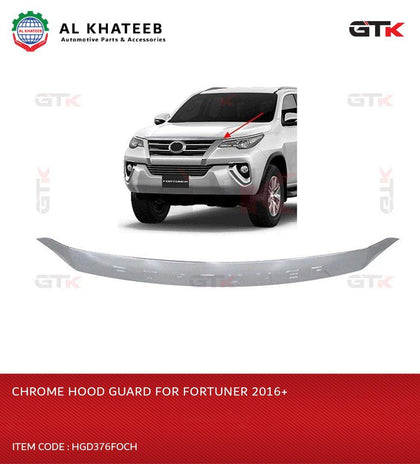 GTK Chrome Hood Guard For Fortuner 2016+