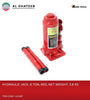 King Tools 8 Ton Portable Heavy Duty Hydraulic Floor Red Bottle Jack Automotive Car, Van, Truck N.W 3.8KG