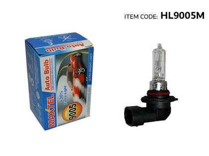 AutoTech Universal Car Replacement Head Light Standard Halogen Bulb 9005 Series 12V 100W Quartz, 1Pc