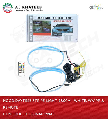 Headlight Brown Atmosphere Light, Universal 60CM 7 Colors,with App and Remote