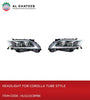 HEAD LIGHT FOR COROLLA 2011-13 TUBE STYLE  2 PCS/SET, BLACK