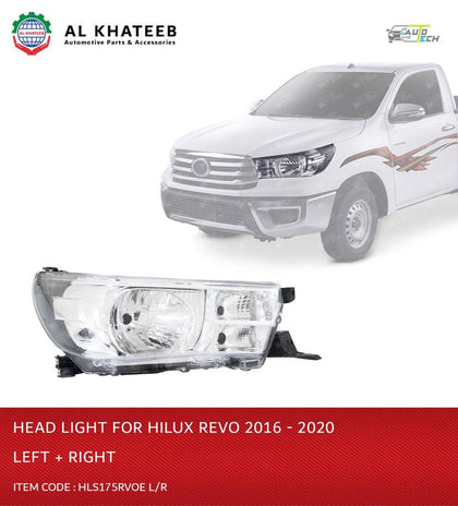 AutoTech Car Headlights Hilux Revo 2015, Right Side 1Pc